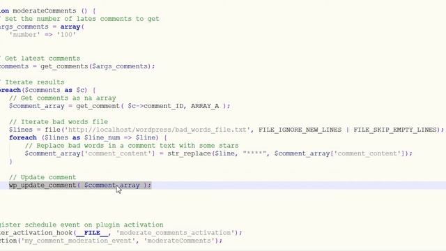 How to schedule comments moderation in WordPress