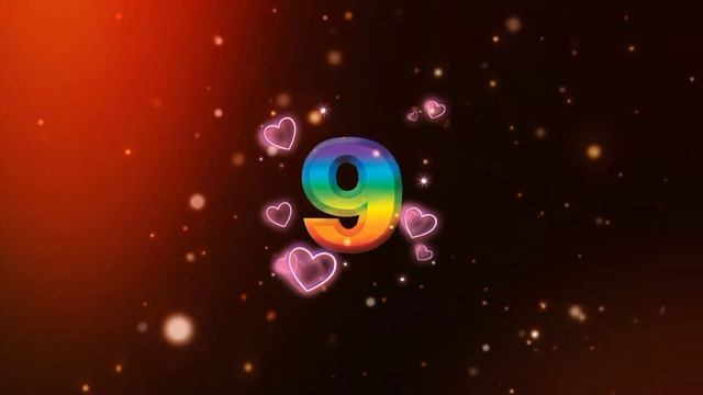 Футаж_музыкальная открытка_с днём рождения 9 лет. смотреть онлайн