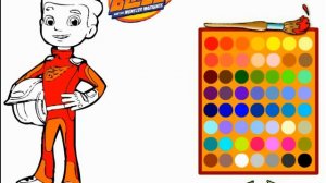 Игра Вспыш и чудо машинки Раскраска. Blaze and the Monster Machines Cartoon For Children