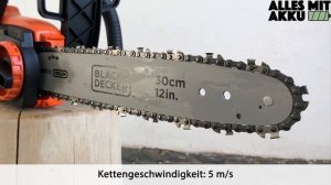 Black+Decker GKC3630L20 Akku Kettensäge Test | ALLES MIT AKKU
