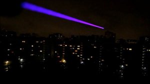 Мощнейший синий лазер 10000 мВт (луч светит до 10км)