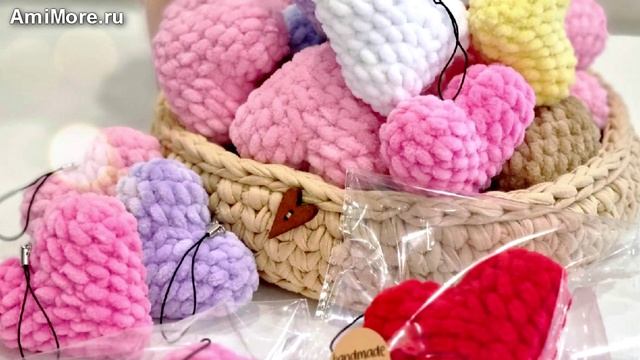 Амигуруми: схема Сердечко | Игрушки вязаные крючком