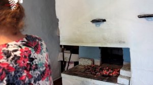 Печём хлеб. Русская печь 2.