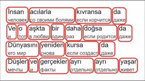 Турецкий по песням и караоке  Sezen Aksu   "Biliyorsun"