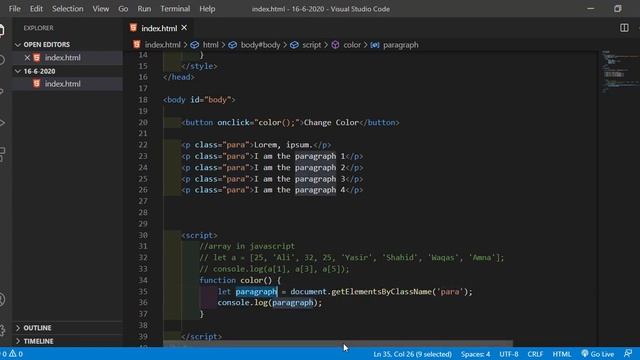 JavaScript for beginners (arrays and its practical use in JS)