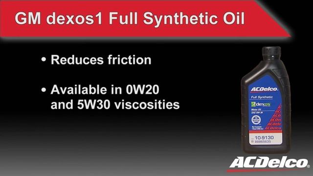 Motor Oil: GM OE Dexos1 Full Synthetic Oil | ACDelco смотреть онлайн