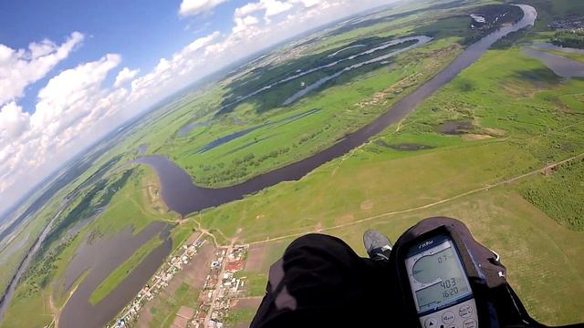 Учусь летать в потоках. Параплан Тюмень 14.06.2017 затяжка 1