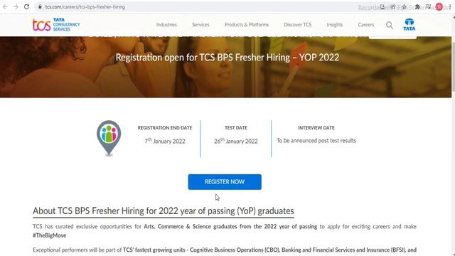 📌TCS Recruitment In Kolkata 2022 | Jobs In Kolkata 2022 | Private Jobs In Kolkata | Bongo Helper |