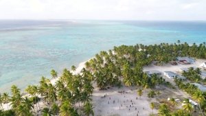 Palmerston Island - Aerial Drone Footage - Will in Paradise