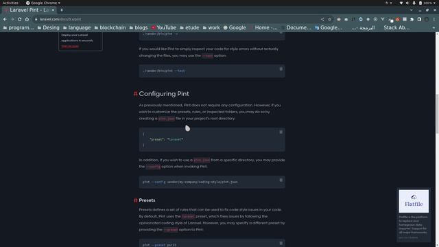 0023 - [ Laravel9 & Vue2 ] Use Pint package to fix PHP code style issues смотреть онлайн