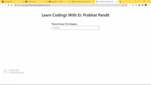 How to Fetch Products from the REST API based on category in HTML Page & Display on Web Page?