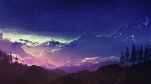 Live Wallpapers - Mountain with Stars [1080p 60FPS]