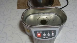 Ультразвуковая ванночка DADI  испытание в двух режимах
