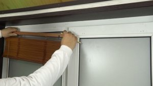 Замер ширины и высоты горизонтальных деревянных или бамбуковых жалюзи 25 мм