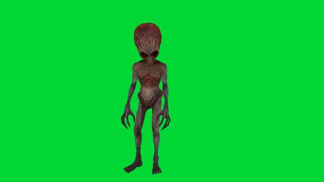 Green Screen 3D Alien video effect смотреть онлайн