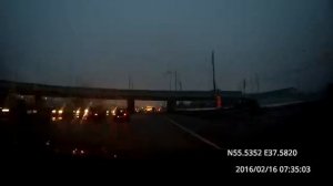 Текстильщики - Подольск / Tekstilshchiki - Podolsk 16/02/2016 (timelapse 4x)