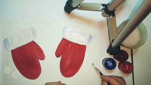 Видео-урок для детей. Рисунок "Варежки".