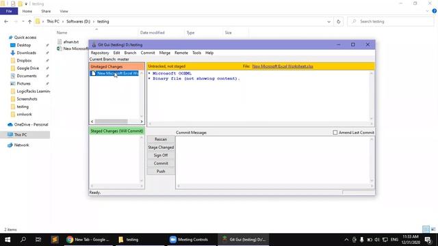 How to use Git GUI for repository Urdu Tutorial