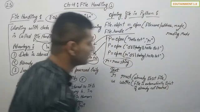 File Handling | Class 12 Computer Science with Python (Video 25)