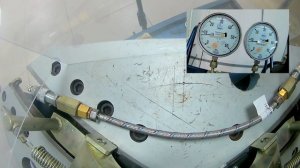 Лабораторный тест гибкой подводки РМС на предельное давление