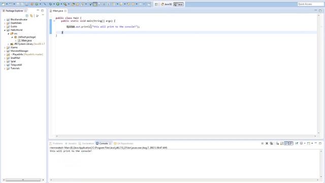 Beginner Java - Getting Started - Lesson 2 смотреть онлайн