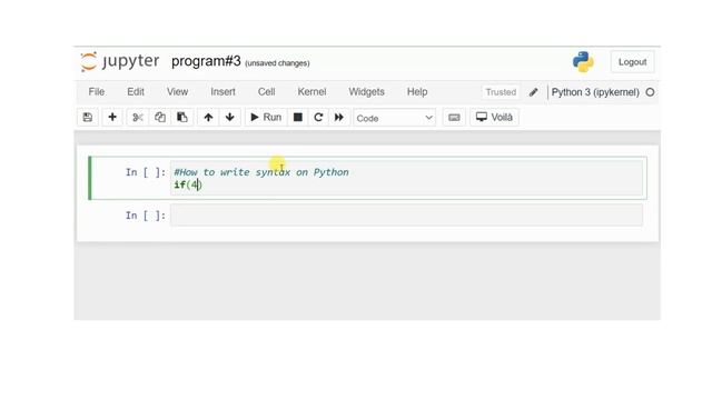 Syntax in Python | Python Programming | Jupyter NoteBook | Intelligence Logic