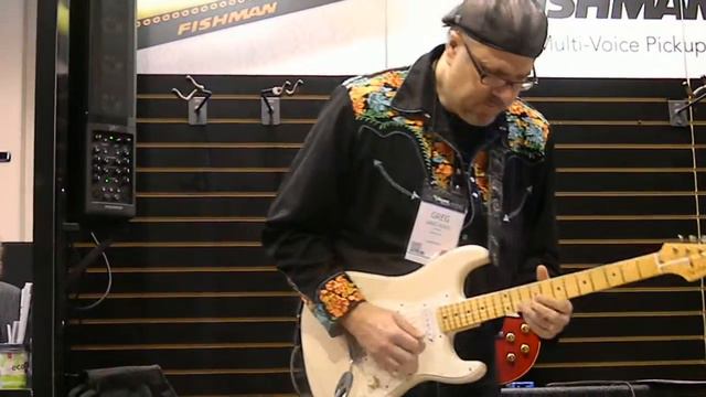 Greg Koch demos new Fishman Fluence pickups @ Winter NAMM 2014 #1 смотреть онлайн