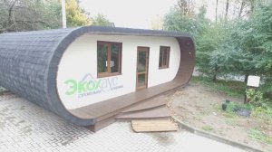 Ecohouse: Классный, очень  необычный дом из сип панелей.