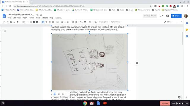 Google Docs: Inserting an image from Google Drive or your computer