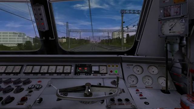 Trainz: ЧС7 с пассажирским поездом на участке Москва — Мачихино смотреть онлайн