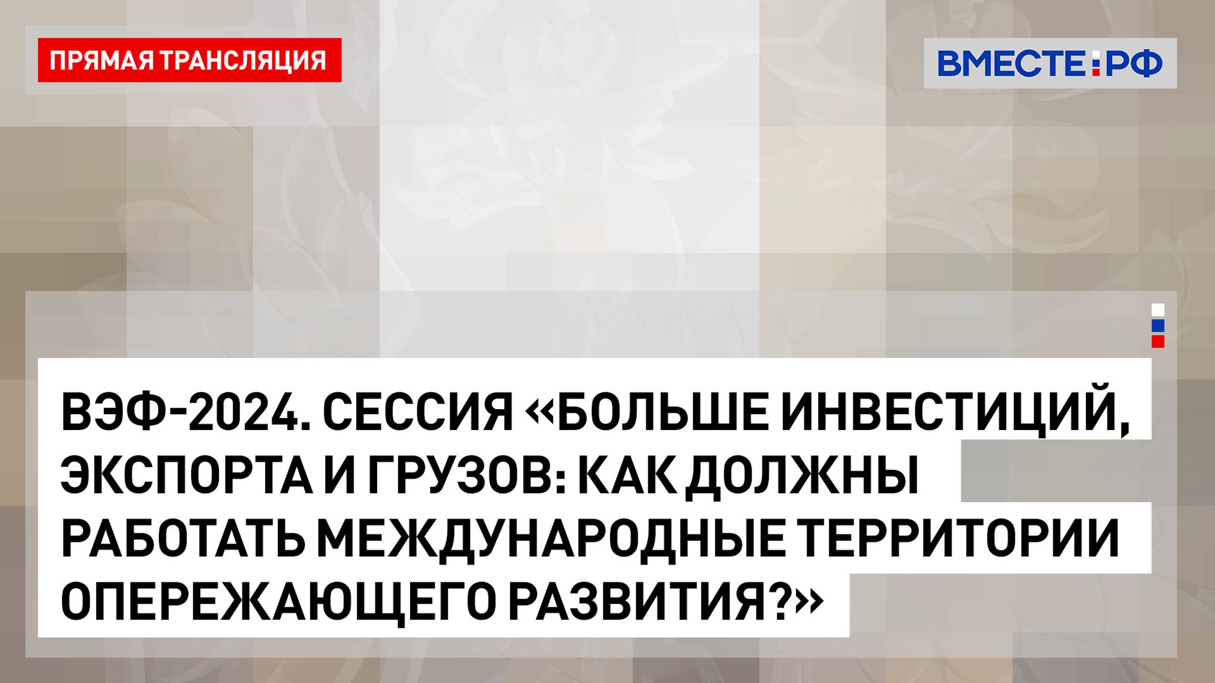 ВЭФ-2024. «Больше инвестиций, экспорта и грузов: как должны работать международные ТОРы?»