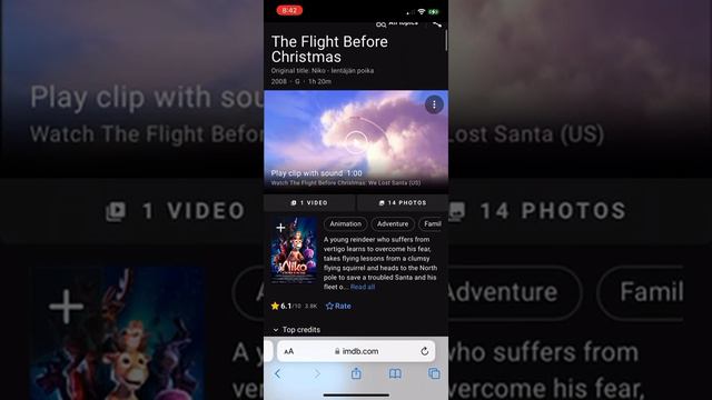 The flight Before Christmas Christmas movie and winter movie ￼