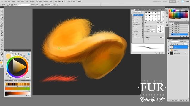 20 Realistic Fur Photoshop Brushes for Digital Artists смотреть онлайн