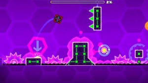 пытаюсь пройти электродинамикс в Geometry Dash