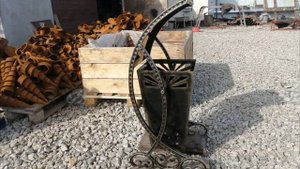 Урна из металла. Холодная ковка + плазменная резка