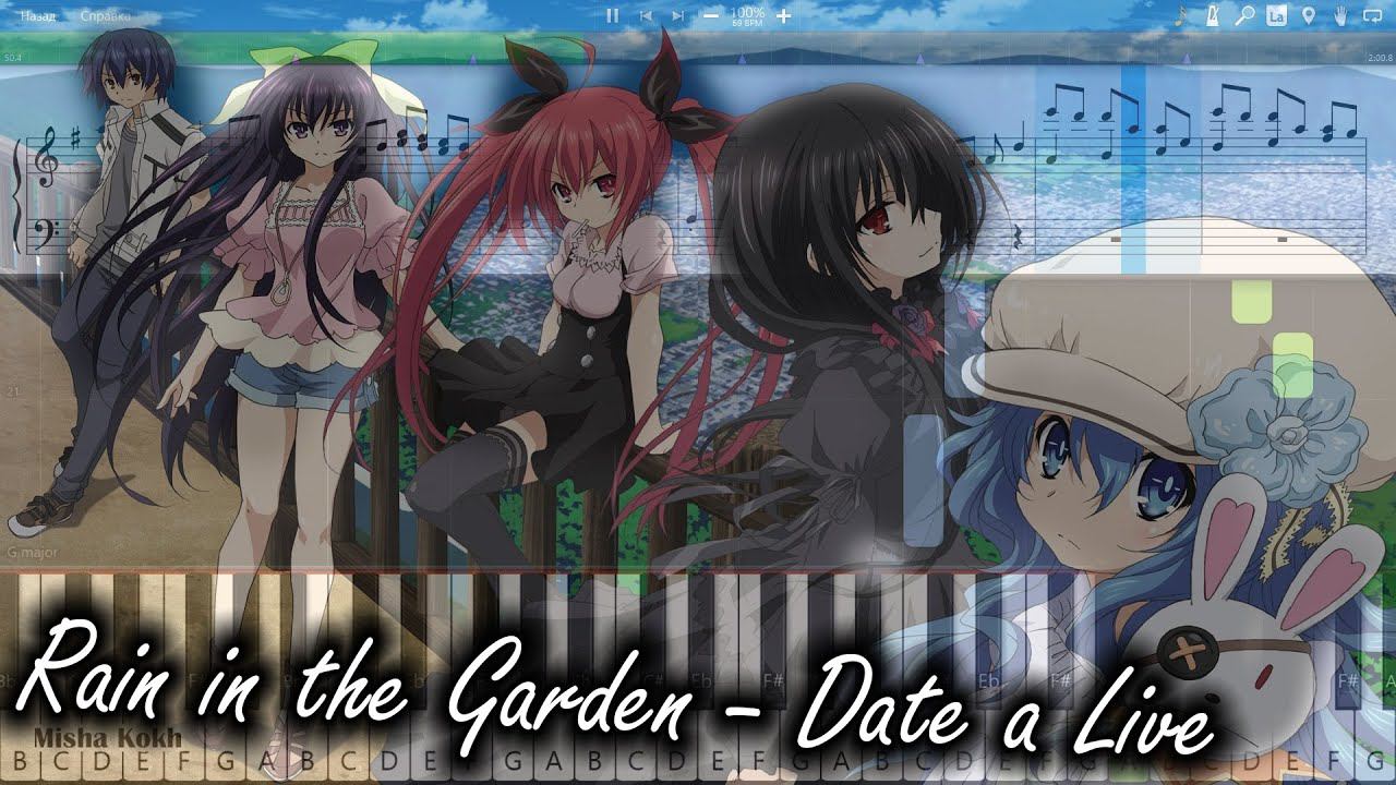 Rain in the Garden - Date a Live OST [Piano Tutorial | Sheets | MIDI] Synthesia