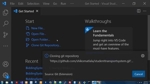 How To Clone a GitHub Repository using Visual Studio Code