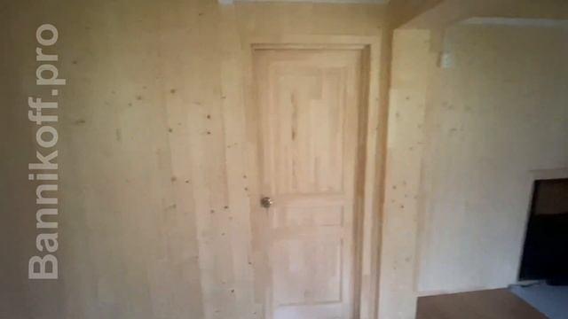 Обзор дома-бани с одной спальней, общий размер 7х9,5м смотреть онлайн