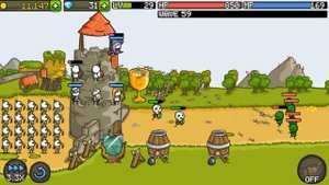 Grow Castle Прохождение #1 - первый час игры, 105 волн, убиваем Зеленого дракона, закладываем базу