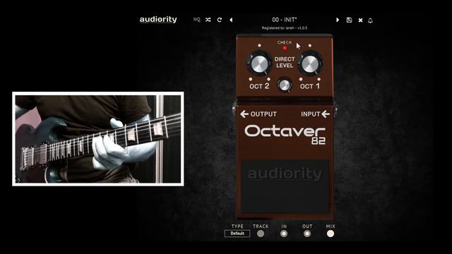 Audiority OCTAVER 82 / VST BOSS OC-2 / Gibson SG смотреть онлайн