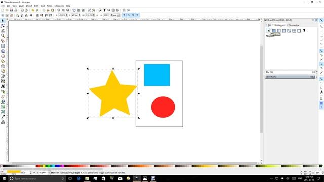 Inkscape Controlling fill and stroke in Inkscape смотреть онлайн