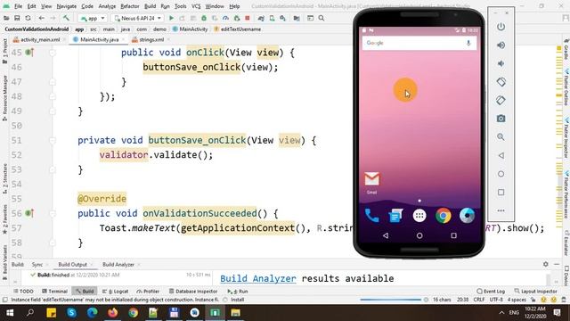 Custom Validation in Android смотреть онлайн