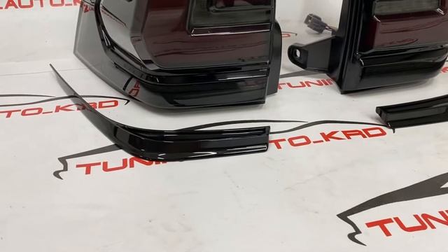 Задние фонари стоп сигналы Toyota Land cruiser Prado 150 кузов стиль Lexus дымчатые смотреть онлайн