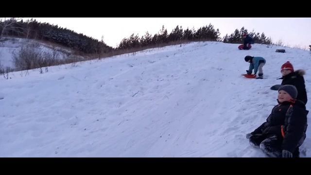Новогодние покатушки с  Кармалинской горы