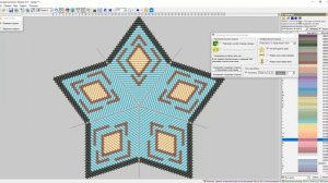 Как сделать схему плетения объемной звезды из бисера в программе "Бисероплетение с MyJane" https://b