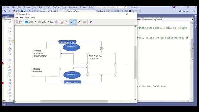 Threadsafe Double Check Locking - Singleton Design pattern in C# смотреть онлайн