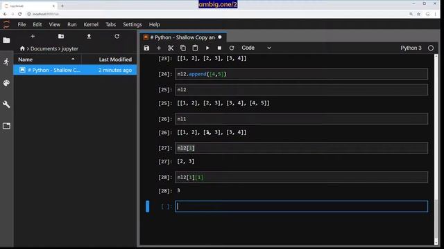 Python - Shallow Copy and Deep Copy [3.7]