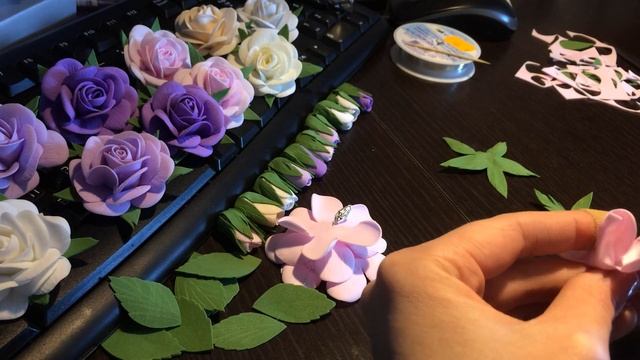 МК Простая Роза и бутончик из Фоамирана смотреть онлайн