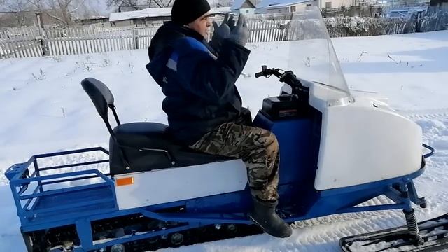 Обзор самодельного снегохода