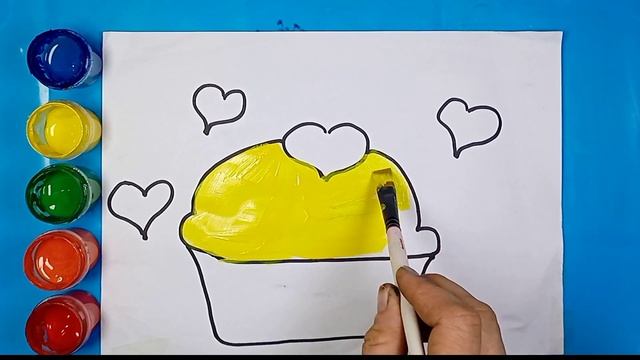 Bolalar uchun Kek rasm chizish/Drawing cake cup for children/Рисование чашка для торта для детей смотреть онлайн